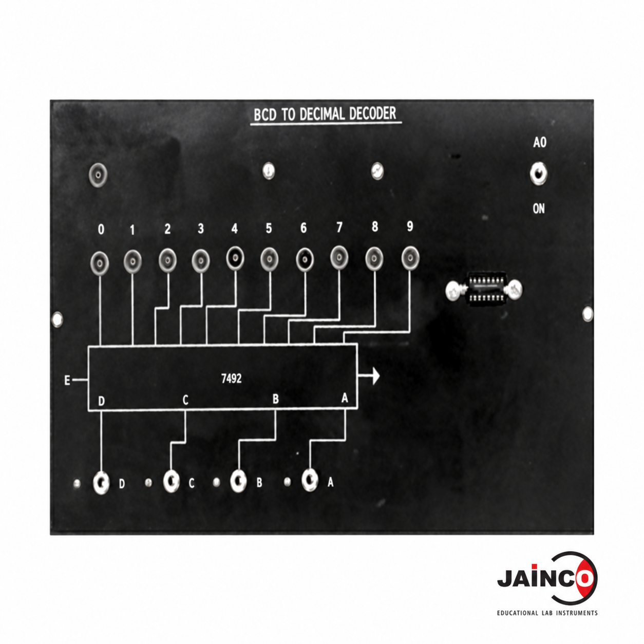 BCD to Decimal Decoder Using IC 7492